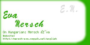 eva mersch business card